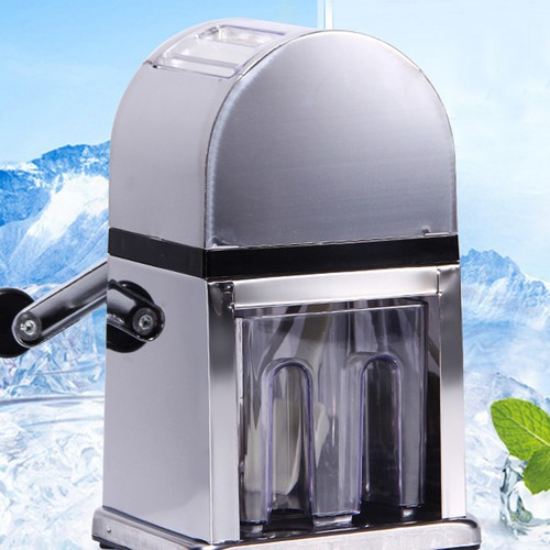 Ice Crusher Shaver Machine Durable Crushed Ice Maker Easy Clean 12.5*15.5*26.5cm