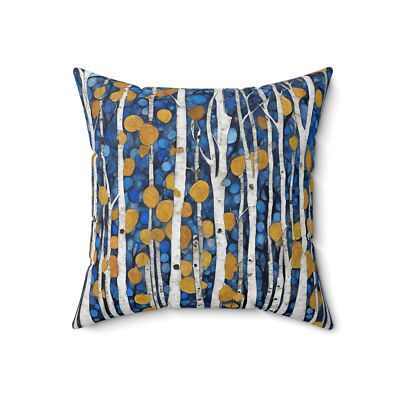 Mountain Pillow Art Nouveau Pillow Aspen Rustic Blue Mountain Home Decoration