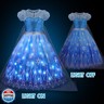 Davvew Princess Dresses for Girls Halloween Light Up Princess Costume for Little Girls Christmas Toddler Princess Dress Up Clothes