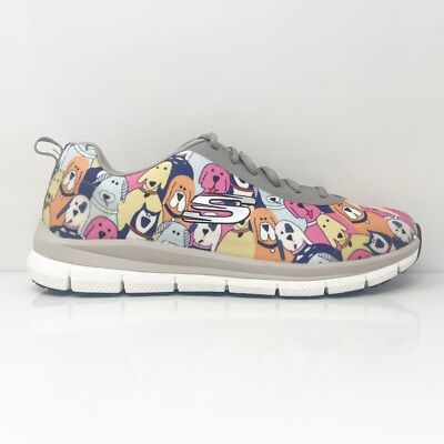 

Skechers Womens Flex Hc Pro Waggery 77248 Разноцветная повседневная обувь Кроссовки Размер 8,5, Multicolor, Flex Hc Pro Waggey
