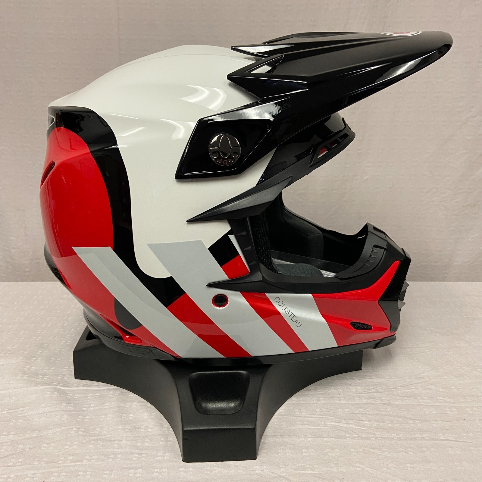 Bell Moto-9S Flex MX Helmet Hello Cousteau Stripes Gloss