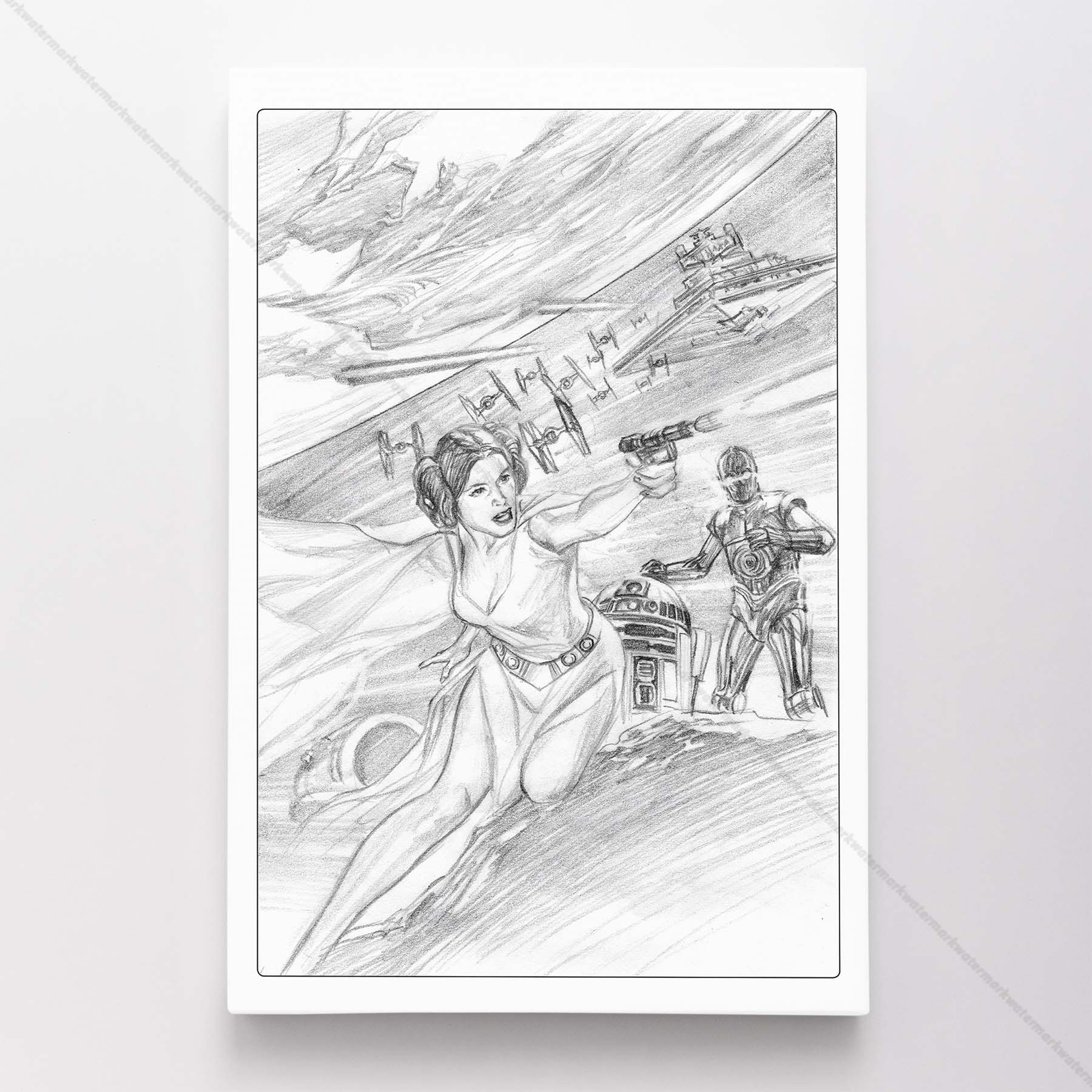 Princess Leia Star Wars Poster Canvas Movie Comic Art Print #75