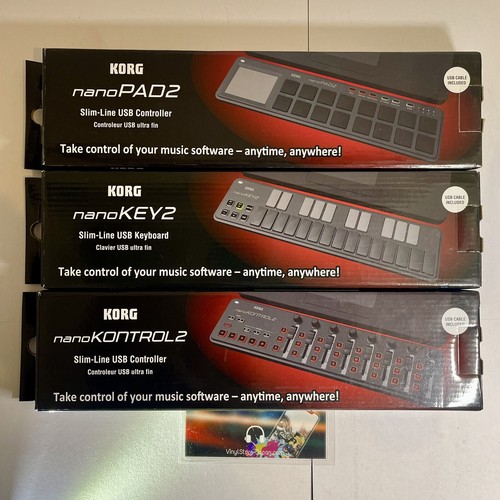 KORG nanoKEY2セット nanoKONTROL2 nanoPAD nanoSERIES2 BLYL/ORGR - SLIM-LINE USB KEYBOARD / CONTROLLER