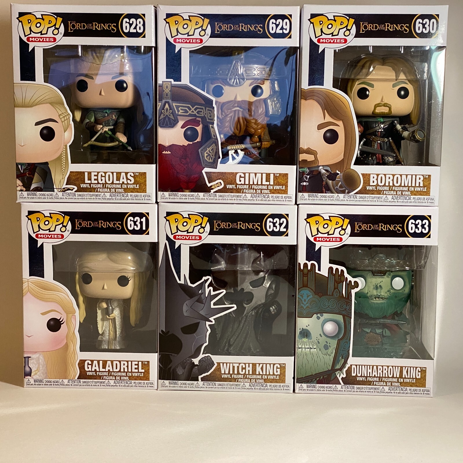Funko Pop Lord Of The Rings Full Set WAVE 3 #628, 629, 630, 631, 632, 633  (NEW) | eBay