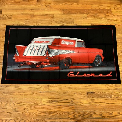 Snap-On Tools 57 GLO MAD Bath/Beach/Shop Decor Towel 34  x 64  NWT RARE NOS