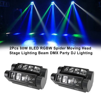 Moving Head Spot 4X 80W 8 LED Bühnenlicht RGBW Spider Moving Head DMX512 Für Party Moving Head Led