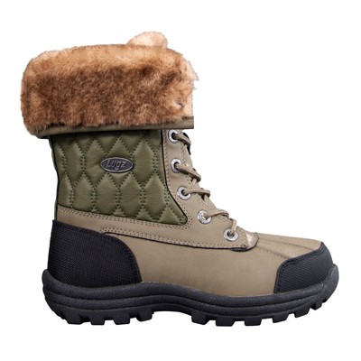 Женские серые повседневные модельные ботинки из синтетики Lugz Tambora на стеганой подошве WTAMTV-3215 5,5
