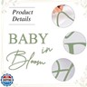 Baby in Bloom Decal Sign Baby Shower Arch Sticker Gender Reveal Party Backdrop Decal Sign Ideal for Arch Backdrop Wall or Any Smooth Surface Decorations (Forest Green)