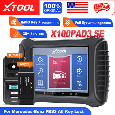 XTOOL X100PAD3SE + KC501+ M822 For Mercedes-Benz IMMO K!ey Programming Scan Tool
