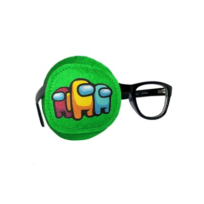 Playful comfortable kids fully obscured eye patch