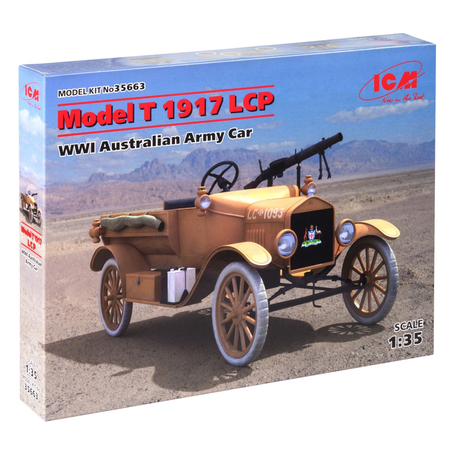 s ICM 35663 Scale model car kit 1:35 Model T 1917 LCP