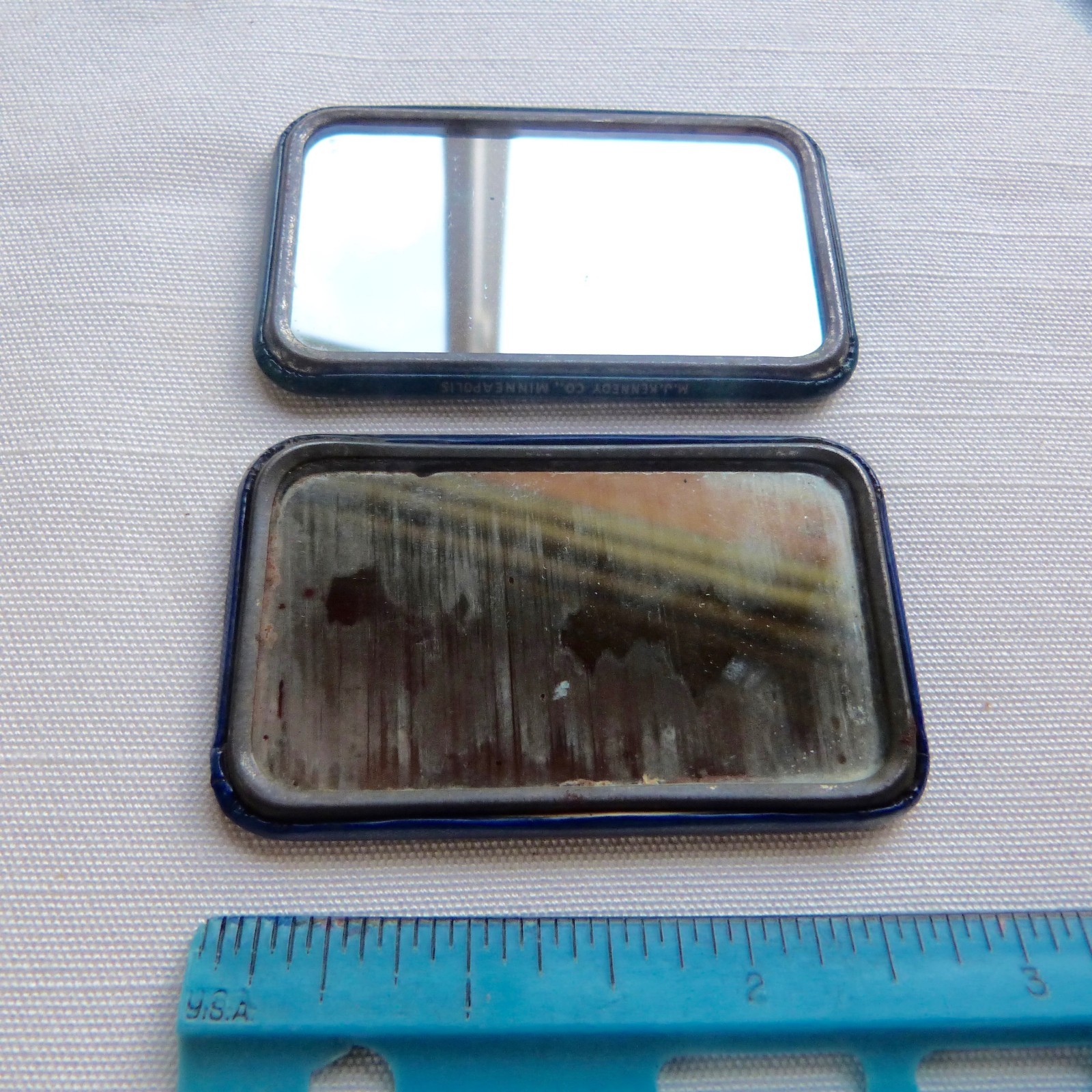 Lot of 2 Minneapolis Minnesota Hardware Mutual advertising pocket mirror - MN