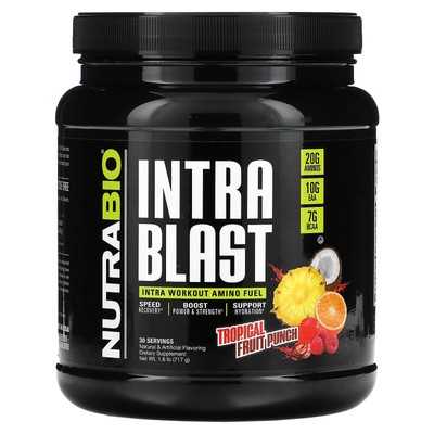 Intra Blast, Intra Workout Amino Fuel, пунш из тропических фруктов, 1,6 фунта (717 г)