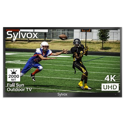 SYLVOX Waterproof Smart TV Outdoor TV 55 inch 4K Bluetooth WiFi IP55 full sun