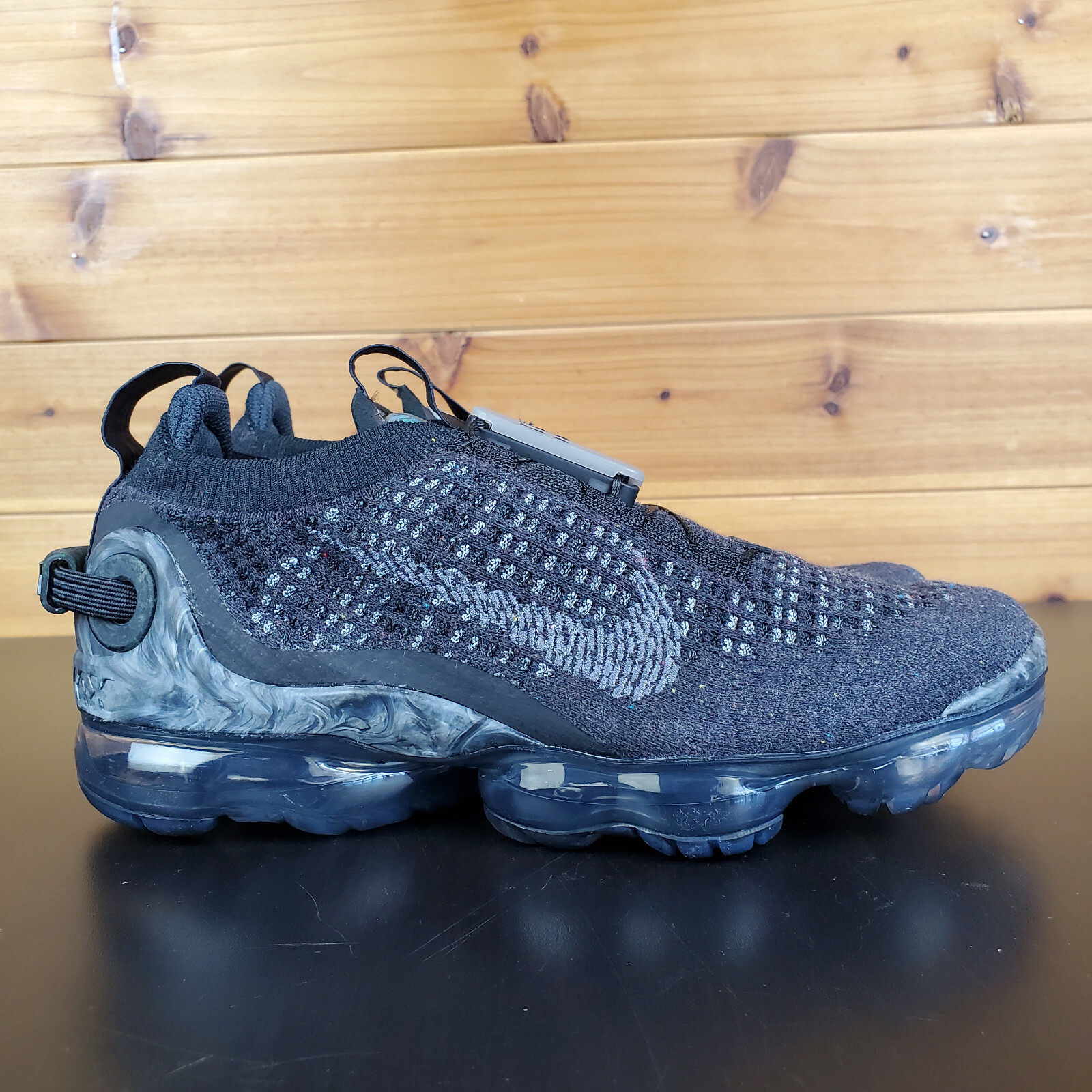 NIKE AIR VAPORMAX 2020 FLYKNIT BLACK GREY CJ4069 002 SIZE 4Y