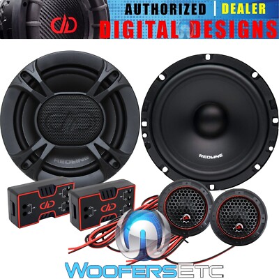 DD AUDIO RLC6.5 6.5'' 540W CAR COMPONENT SPEAKERS CROSSOVERS SILK TWEETERS NEW