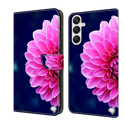 Flower Pattern Flip Card Wallet Case Bag Holder Cover Hot Girl For Various Phone