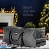 ZOBER 600D Oxford Fabric Large Rolling Christmas Tree Storage Bag - Fits 9 Ft Artificial Trees - Waterproof Christmas Tree Bag For Storage Box For Xmas, Durable Handles and Wheels - Card Slot - Gray