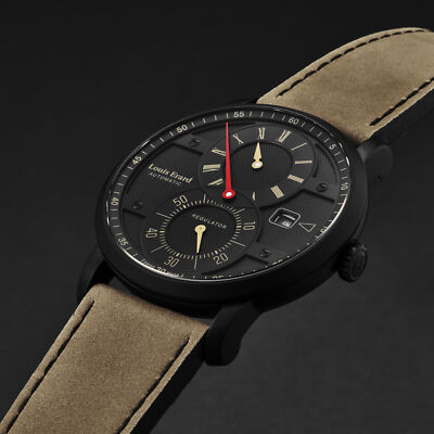 Pre-owned Louis Erard Louiserard Excellence, M, Strp, Blk Regltr-d,s/s-b,m Mch