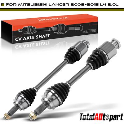 2Pcs CV Axle Assembly for Mitsubishi Lancer 2008-2015 Front Driver & Passenger