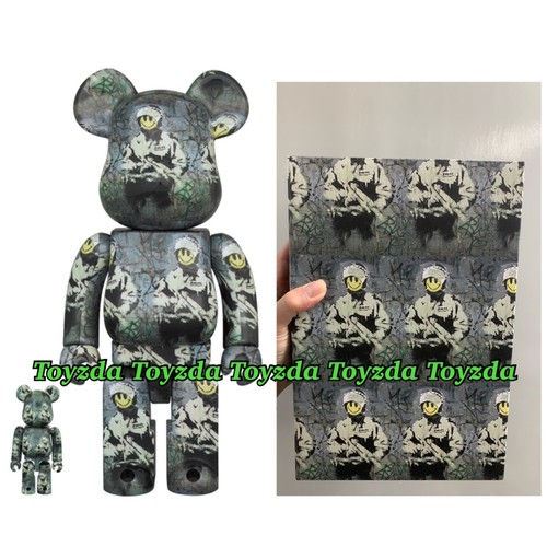 Medicom 2022 Riot Cop by Banksy 400% + 100% be@rbrick