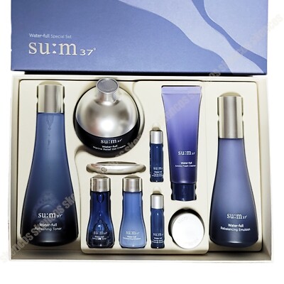Sum37 Water full 3 items Special Gift Set/Skin/Gel Lotion/Cream+Kits/su:m/Marine
