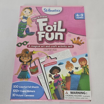 Skillmatics Art & Craft Activity Foil Fun Unicorns & Princesses No Mess Art NEW