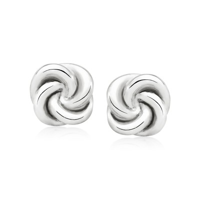 Ross-Simons Italian Sterling Silver Love Knot Earrings