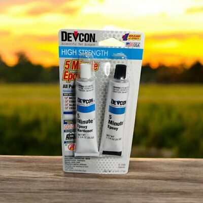 Devcon 5 Minute High Strength Fast Drying Epoxy, 2.5-Ounce Tube