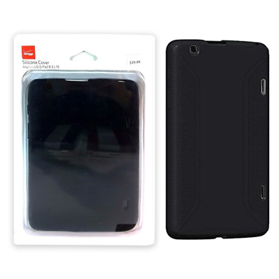 Verizon Silicone Rugged Impact Protection Grip Case For LG G Pad 8.3 LTE - Black