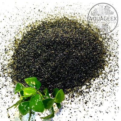 Black Aquarium Sand Substrate Freshwater  - Medium Grain - Planted Cichlids