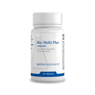 Biotics Research Bio Multi Plus Iron Free Multivitamin, Chelated Minerals, Ir...