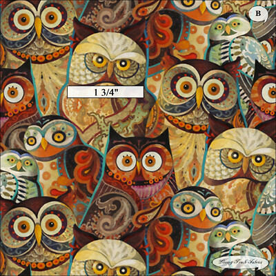 QT, DAVID GALCHUTT, OWL ARABESQUE, OWLS FABRICS