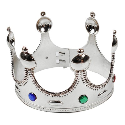 King Crown Gold Silver Royal Crown Hair Accessories Theme Party Kids Cosplay