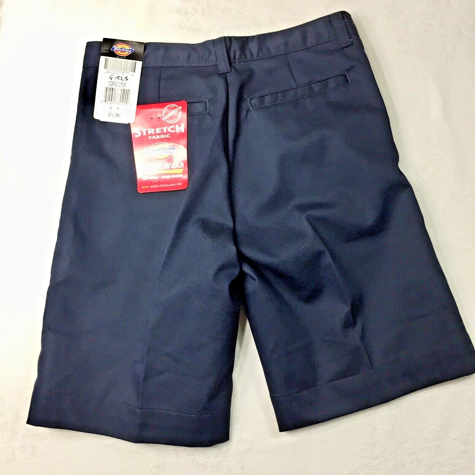 DICKIES~Girls School uniform Bermuda shorts Size 12 Reg new with tags Pockets