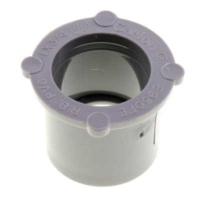 CARLON E950FE SCH 40 PVC REDUCING BUSHING CONDUIT FITTING, 1'' X 3/4'' (20-PACK)