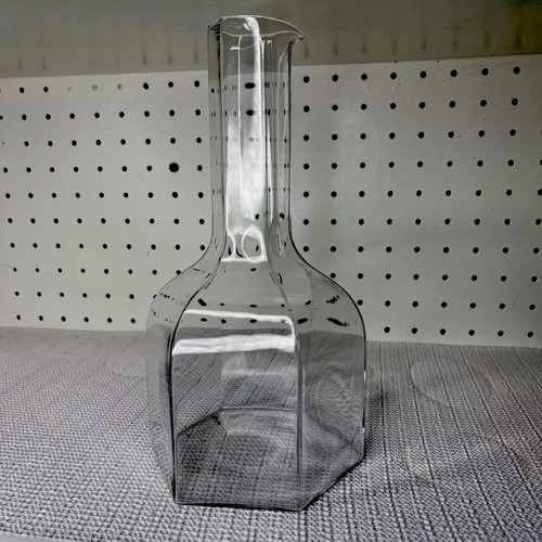 Vintage Kosta Boda Sweden 9” Hexagonal Oktav Decanter/Carafe