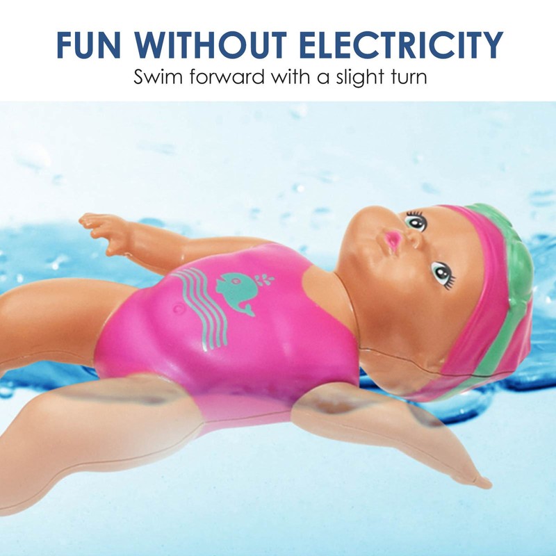 Swimming Doll Play In The Bath Wind-Up Bath Doll Realistic Baby Swimming Doll