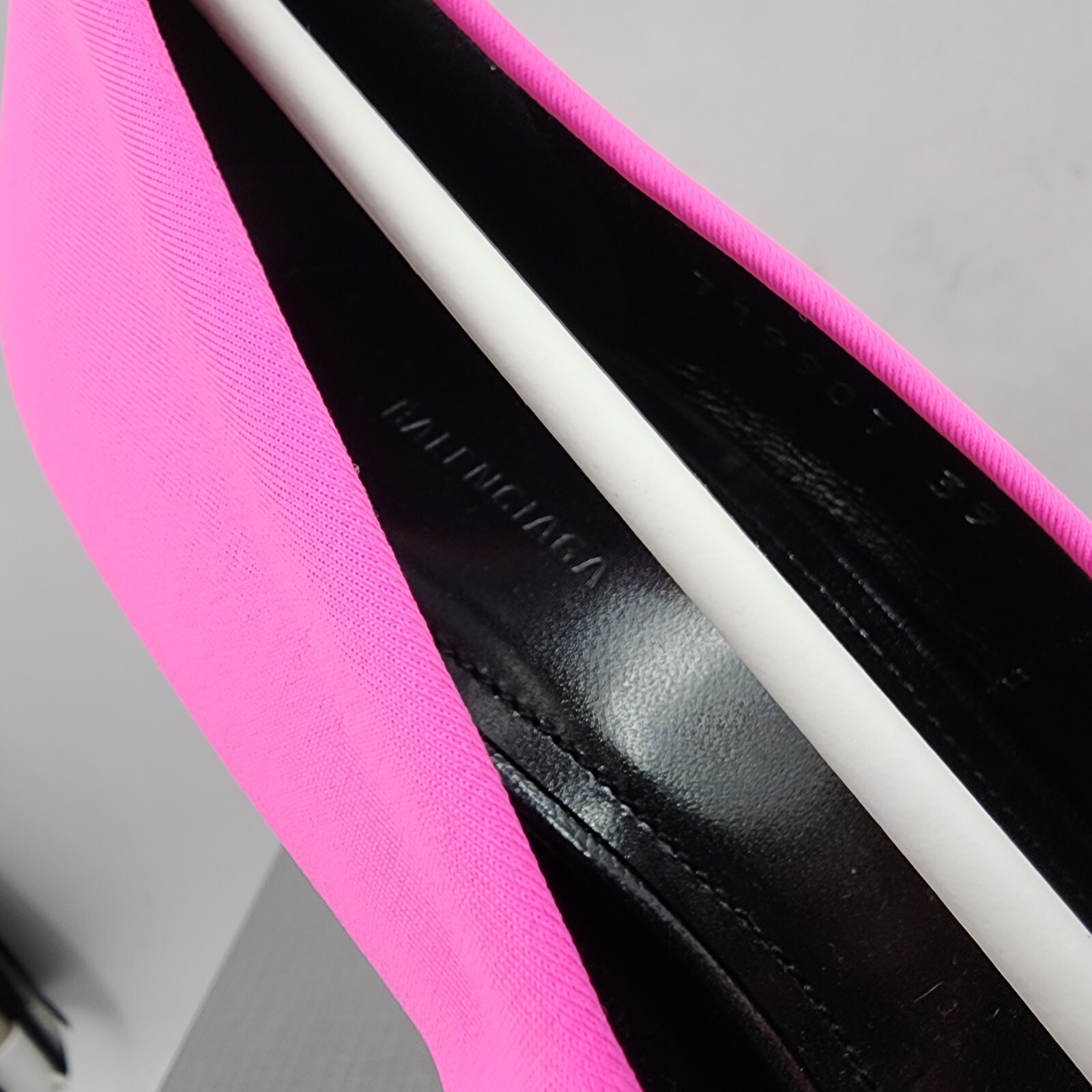 Pre-owned Balenciaga Knife Pointed Toe Pumps Women's 39/9us Pink Fluro Solid Slip On