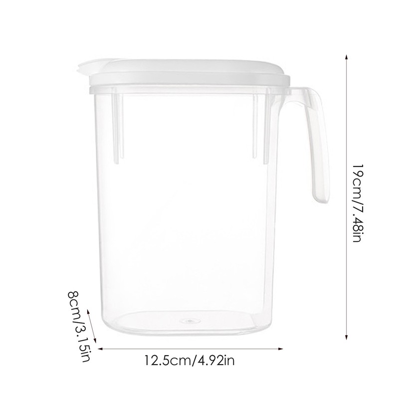 1.8l Water Pitcher With Lid Fridge Tea Kettle With Filter Spout Cold Water