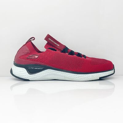 

Skechers Mens Solar Fuse Valedge 52757 Красные кроссовки Кроссовки Размер 9.5, Красный, Solar Fuse Valedge