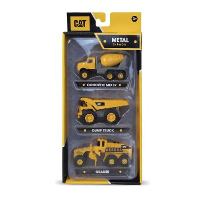 CAT Construction Toys Construction Die Cast Metal 3 Pack Vehicles - Dump Truc...