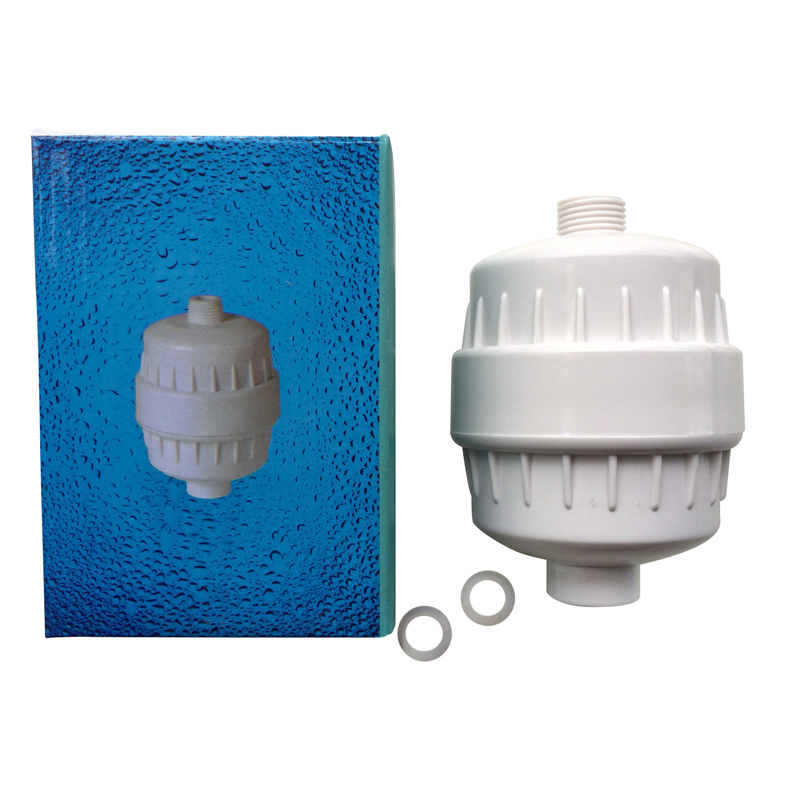In Line Shower Filter in Chrome or White for Chlorine and Heavy Metal
