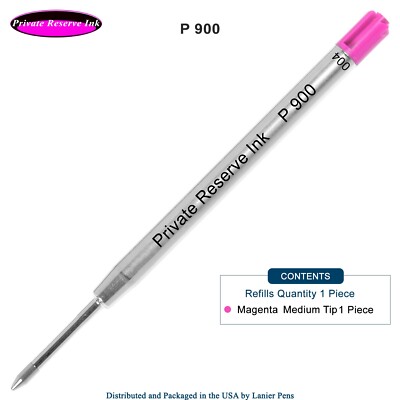 Private Reserve Ink Schmidt P900 Magenta Medium Nib Parker Style Ballpoint Refil