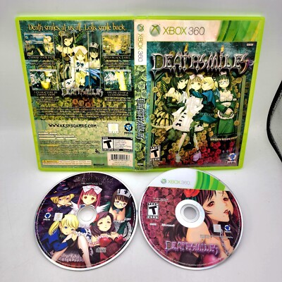 Deathsmiles (Xbox 360, 2010) Polished Discs - Wtr Dmgd Cvr Art - W/ Soundtrack 