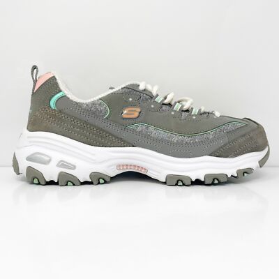 

Skechers Womens D Lites 149060 Серые повседневные кроссовки, размер 7,5, Серый, D Lites