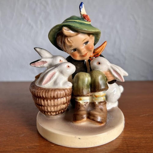 VTG Hummel 4” PLAYMATES Boy Bunnies Rabbits 58/0 W Germany