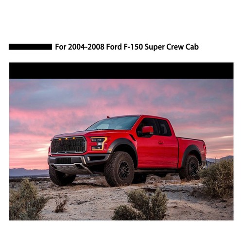 Dark Black Side Wind Deflectors Window Visors 4p For 04-08 Ford F150 Crew Cab