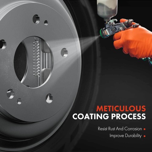 Rear Brake Drums + Ceramic Brake Shoes for Ford Transit Connect 2010 2011-2013