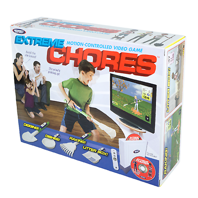 EXTREME CHORES Prank Fake Gag Funny PARODY Joke Gift Box wii PS4 PS5 Xbox  game